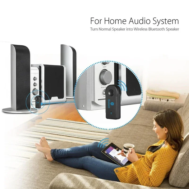 2 in 1 wireless Bluetooth 5.0 receiver 3.5mm jack for car music audio aux A2DP headphone transmitter adapter reciever handsfree thumbnail 4