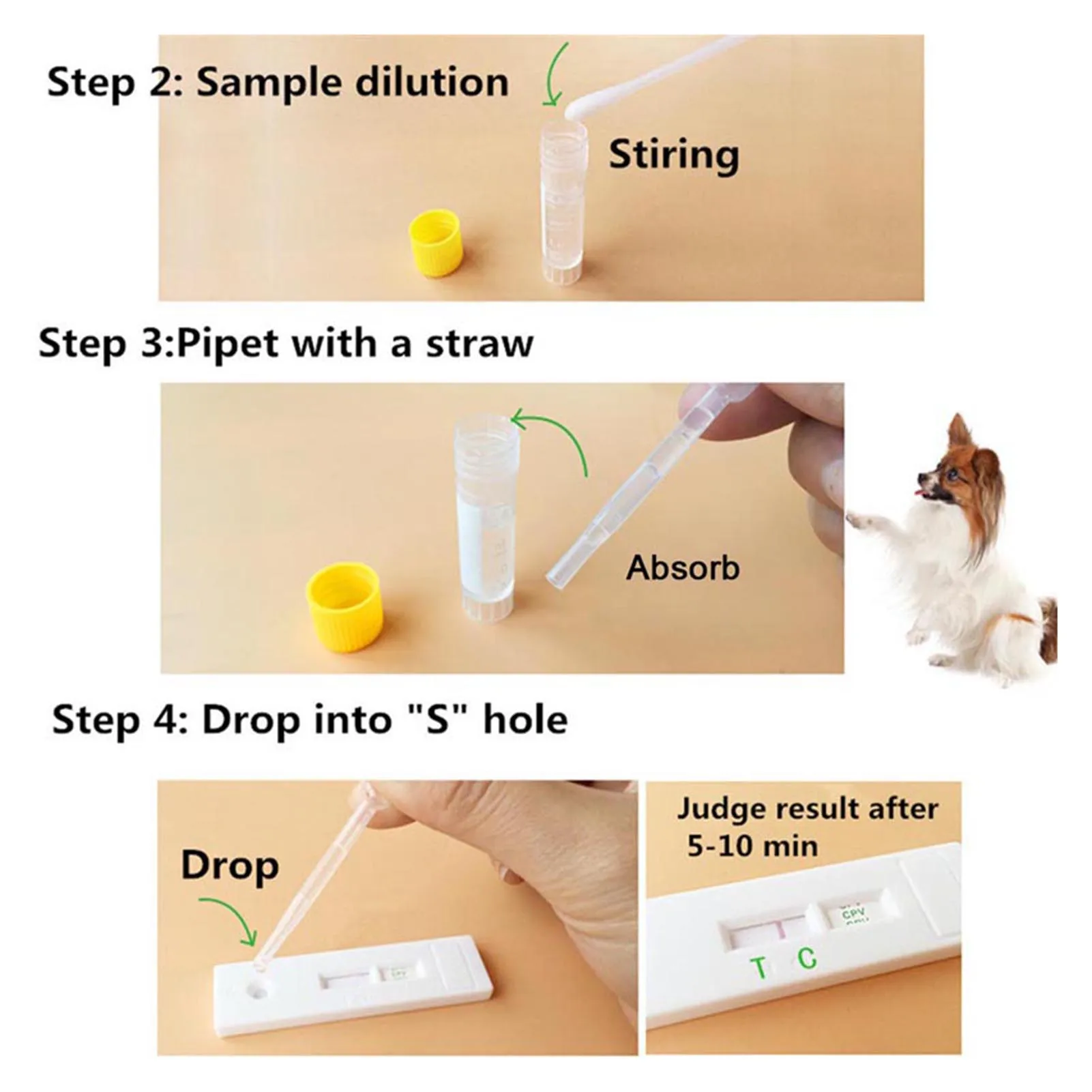 Canine Distemper Test Paper Fast Accurate Canine Dog Distemper Tester Paper Rapid Wellness Detection for Dogs Cats thumbnail 2
