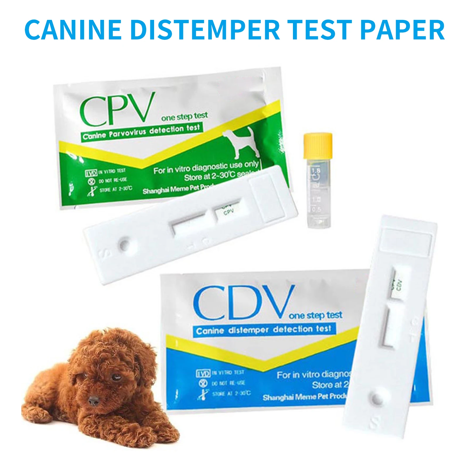 Canine Distemper Test Paper Fast Accurate Canine Dog Distemper Tester Paper Rapid Wellness Detection for Dogs Cats thumbnail 4