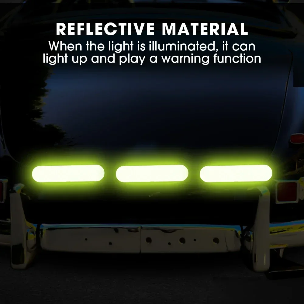 10-100Pcs Motorcycle Helmet Warning Reflective Stickers Night Safety Driving Decorative Strips Sticker Bicycle Moto Car Decals thumbnail 3