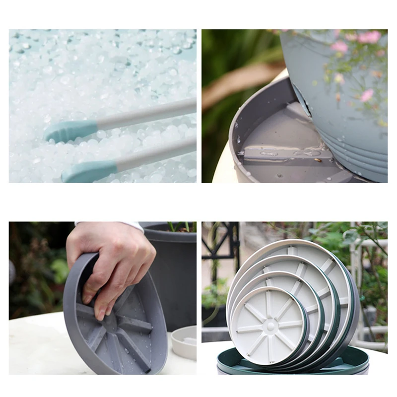 Breathable Pot Tray Round Movable Planter Pallet Outdoor Indoor Tree Flower Planter Stand Daily Use 153-227mm thumbnail 4