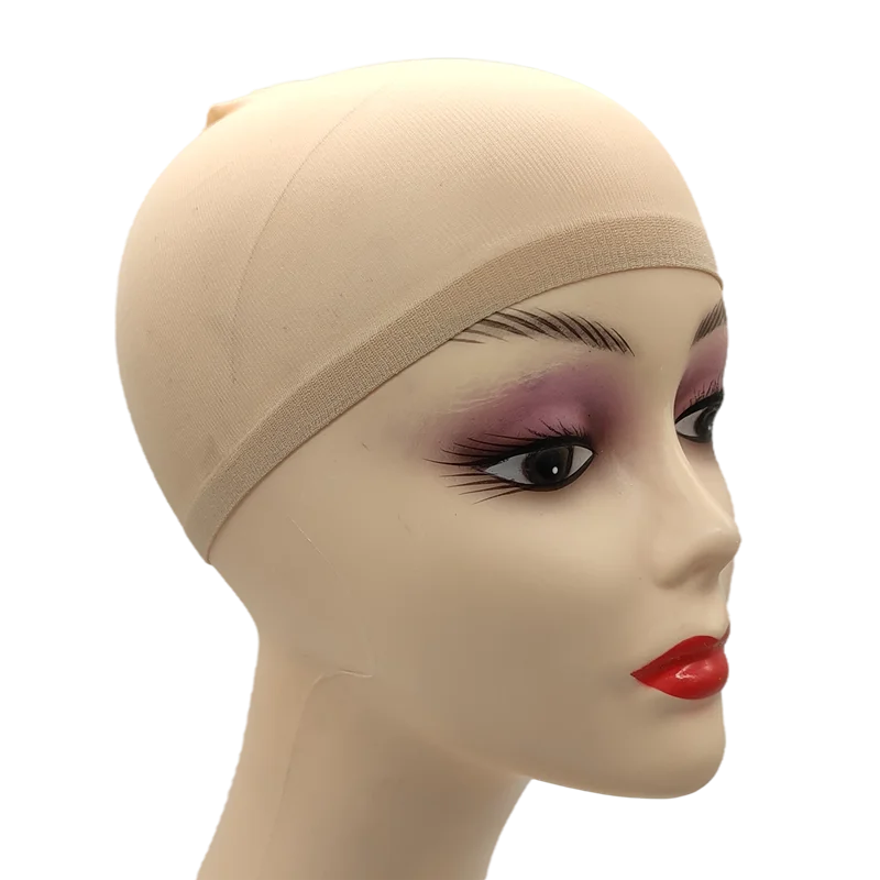 2pcs/Bag Top Stocking Wig Cap Hair Net For Weave Hair Wig Nets Black Brown Stretch Mesh Wig Cap For Making Wigs thumbnail 5