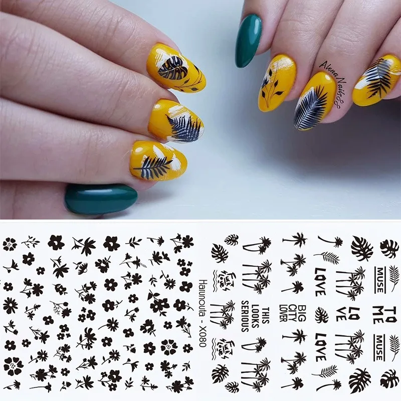 Water Stickers for Nails Stickers for Nails Inscriptions Manicure Sliders Ice Sliders for Nails Flower Sticker Nail Decoration thumbnail 4