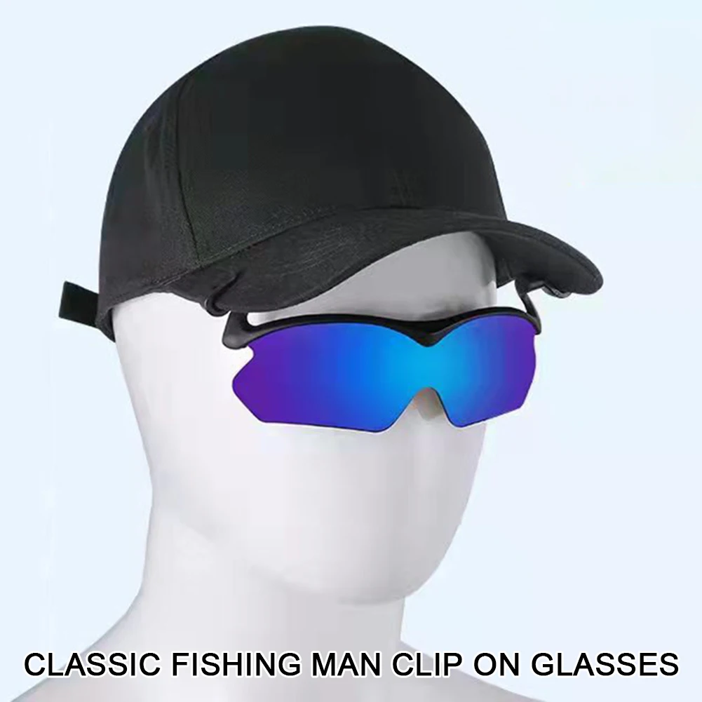 Adjustables Sunglasses With Hat Clip Polarised Clip-On Sunglasses For Hat Brim UV-Proof Anti-Glare Glasses For Outdoor Fishing thumbnail 3