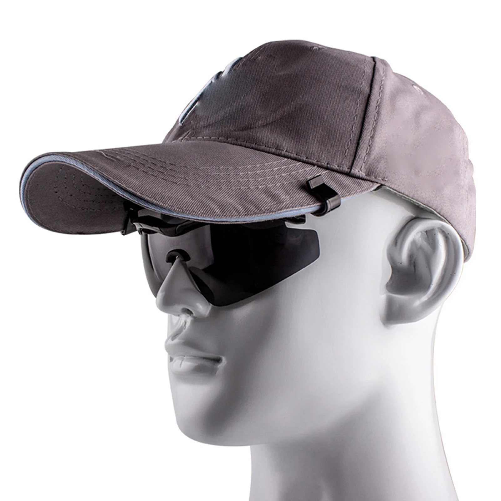 Adjustables Sunglasses With Hat Clip Polarised Clip-On Sunglasses For Hat Brim UV-Proof Anti-Glare Glasses For Outdoor Fishing thumbnail 4