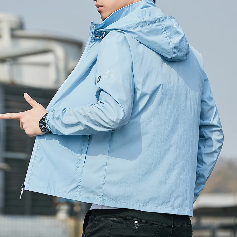 2025Summer Hooded Jacket Men Women Waterproof Sun Protection Clothing Fishing Hunting Clothes Quick Dry Skin Windbreaker thumbnail 5