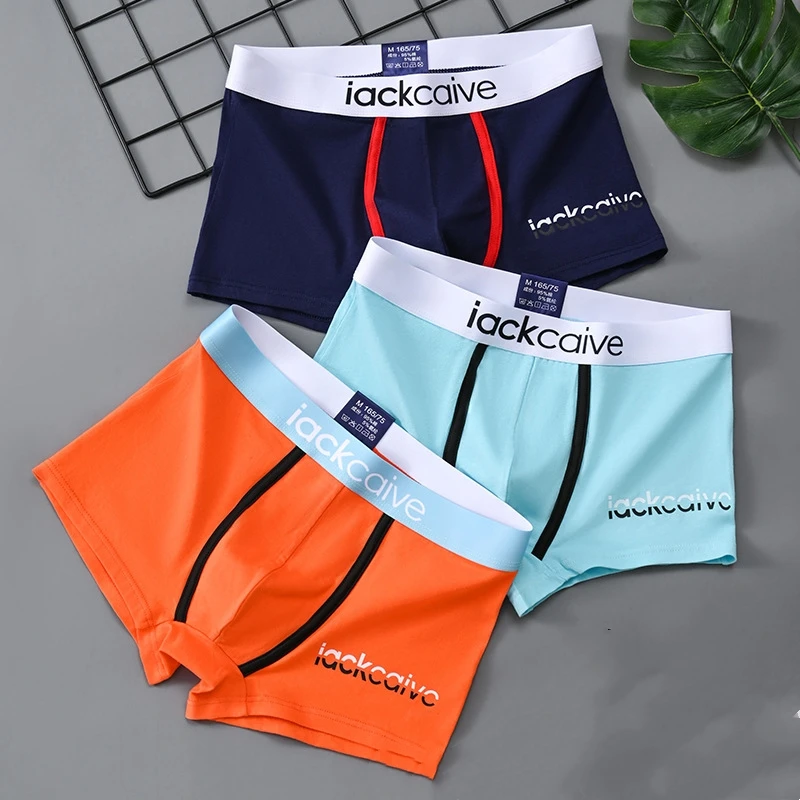 1/3Pcs XL-3XL Male Panties Cotton Men's Underwear Boxers Breathable Boxer Printed Underpants Comfortable Shorts Men Underwear thumbnail 2