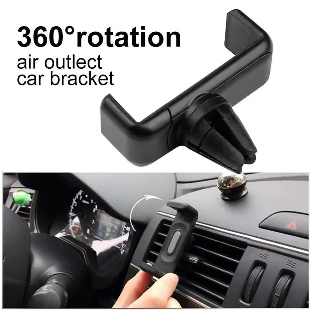 Car Phone Holder For IPhone Smartphone Air Vent Mount Clip 360 Rotation Auto Navigation Bracket Universal For Xiaomi thumbnail 2