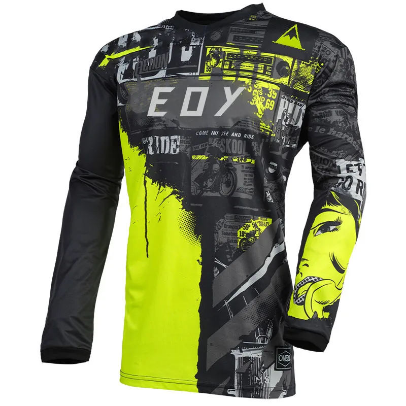 Men's Long Sleeve Motocross Cycling Jersey Eoy Downhill Mountain Bike MTB Shirts Offroad DH Motorcycle Enduro Clothing thumbnail 5