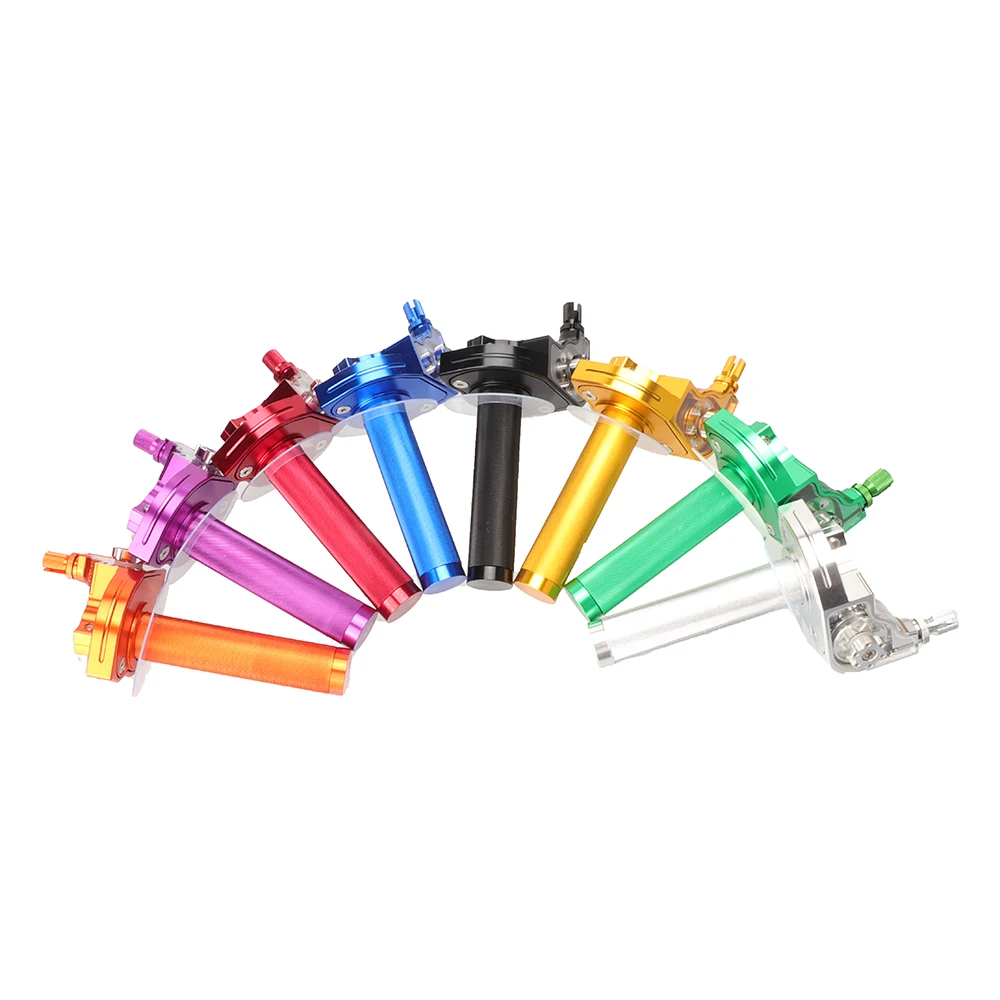 7/8''22mm Universal CNC Aluminum Accelerator Throttle Twist Grip Handlebars Grip Twister For Motorcycle Moped Scooter Dirt Bike thumbnail 2