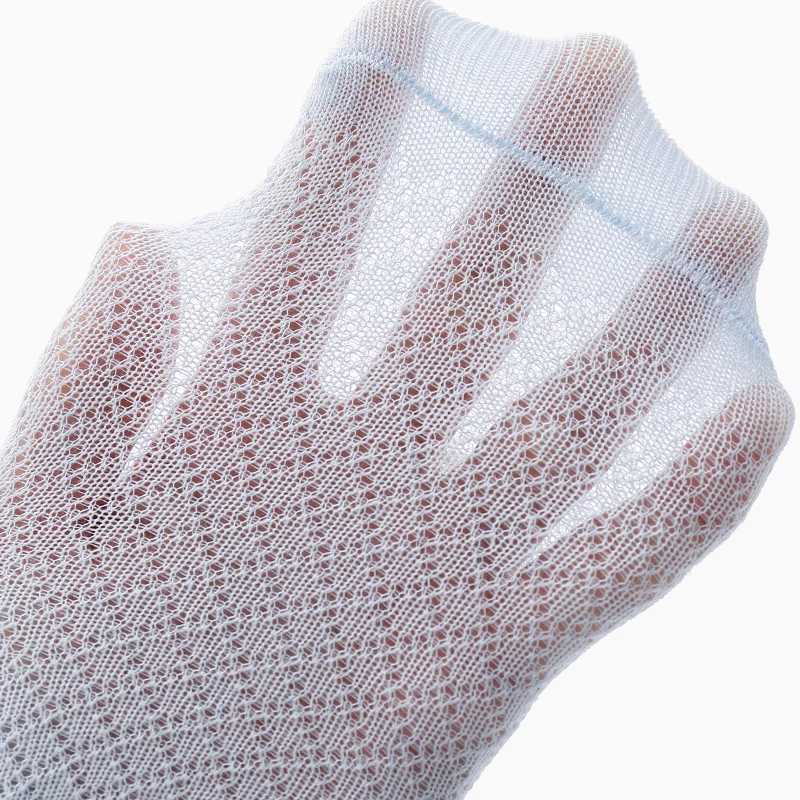 5 Pairs Boys Spring and Summer Solid Color Mesh Socks Children's Simple and Thin Socks Children's Baby Cotton Socks 1-7Years thumbnail 5