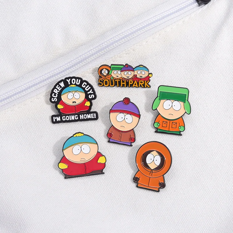 Cute Character Enamel Pins Custom Screw You Cuys Brooches Lapel Badges Funny Jewelry Gift for Friends