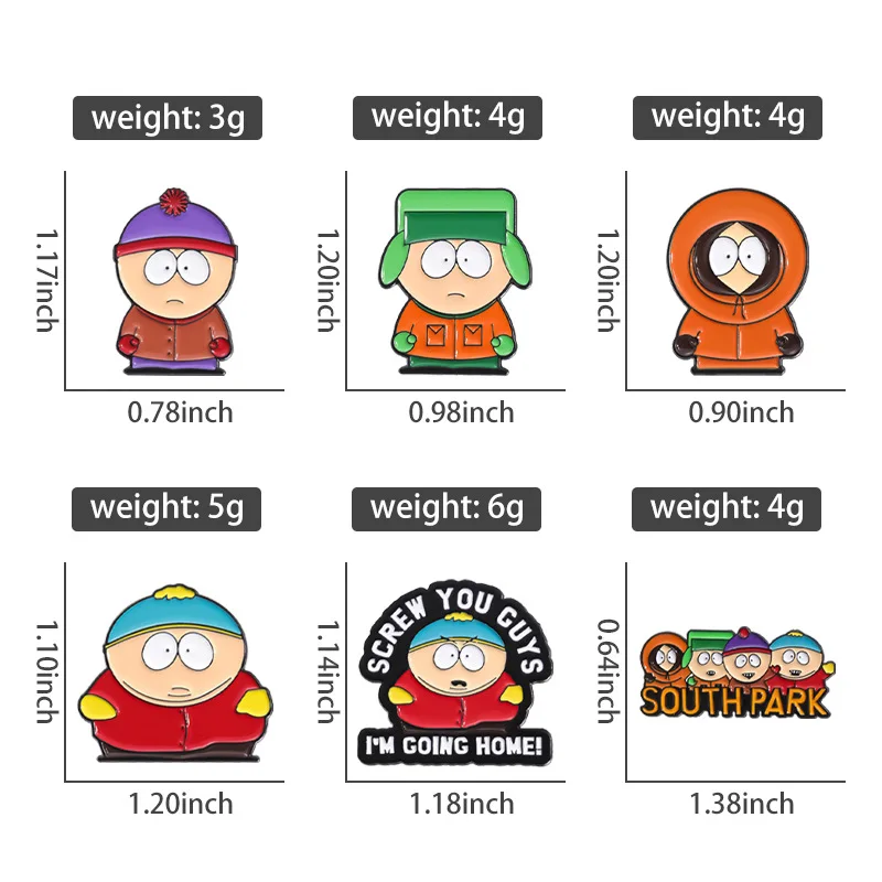Cute Character Enamel Pins Custom Screw You Cuys Brooches Lapel Badges Funny Jewelry Gift for Friends thumbnail 2