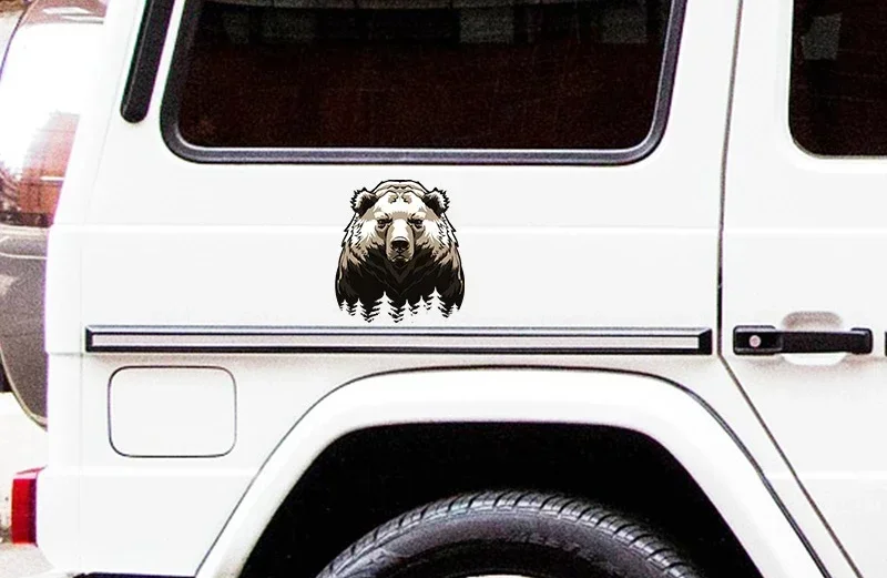 New Design Big Bear Car Bumper Window Sticker Scratch Repair Decal Vinyl Car Packaging Motorcycle Camper Decorative Decal, 13cm thumbnail 3