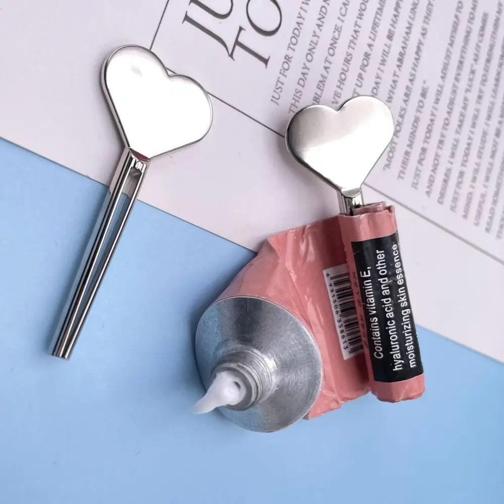 Metal Tube Presser Metal Toothpaste Squeezer Silver Rose Gold Toothpaste Dispenser Bathroom Tool Gold Tube Squeezer Cream thumbnail 2