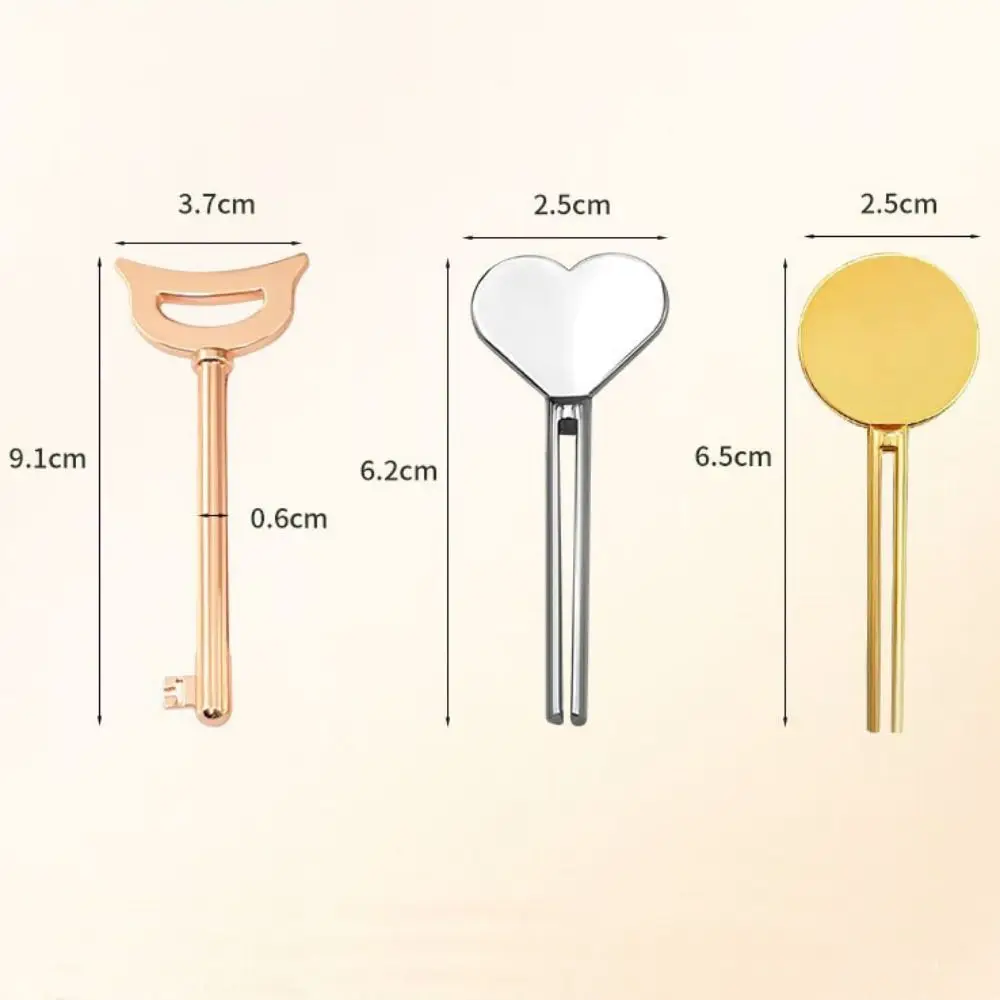 Metal Tube Presser Metal Toothpaste Squeezer Silver Rose Gold Toothpaste Dispenser Bathroom Tool Gold Tube Squeezer Cream thumbnail 6