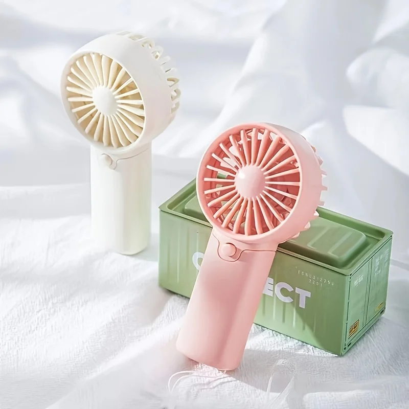 Portable Fan Convenient Creative Small Fan Pocket Hand-held Fan Lightweight Adjustable Cute Handheld Mini Fan Air Coolers thumbnail 3