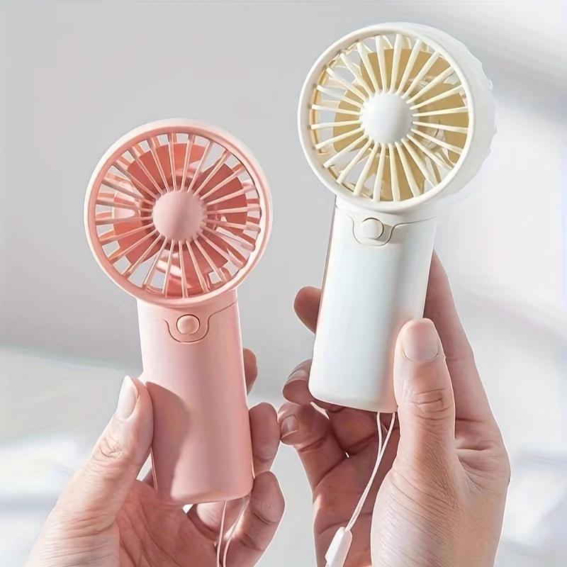 Portable Fan Convenient Creative Small Fan Pocket Hand-held Fan Lightweight Adjustable Cute Handheld Mini Fan Air Coolers thumbnail 2