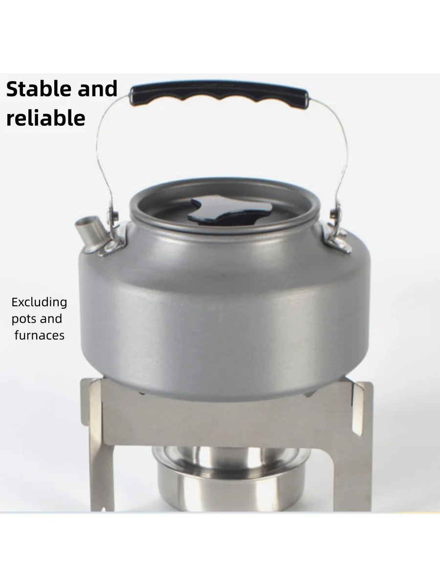 3pcs Outdoor Picnic Stove Stainless Steel Liquid Solid Alcohol Stove Portable Small And Simple Alcohol Stove Bracket thumbnail 3