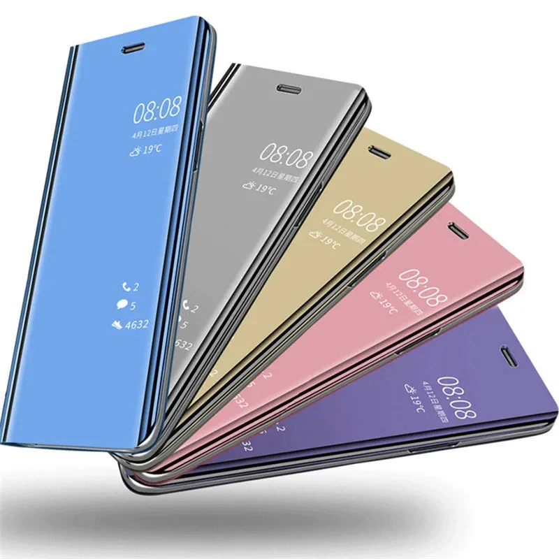 Mirror Flip Cases For Xiaomi Redmi Note 15 14 13 12 11 Pro Plus 5G Stand Holder Phone Case Redmi Note 10S 11S 12S 10 Pro Cover thumbnail 2