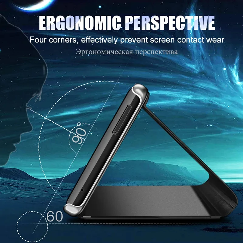 Mirror Flip Cases For Xiaomi Redmi Note 15 14 13 12 11 Pro Plus 5G Stand Holder Phone Case Redmi Note 10S 11S 12S 10 Pro Cover thumbnail 5
