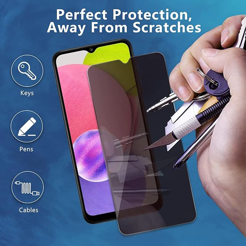 Privacy Screen Protector for Samsung Galaxy A15 A35 A55 A05 Anti-Spy Protective Glass For Samsung A14 A35 A54 A12 A17 A16 A26 thumbnail 6