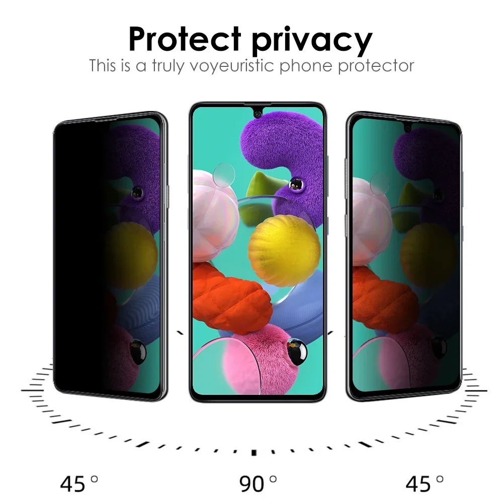 Privacy Screen Protector for Samsung Galaxy A15 A35 A55 A05 Anti-Spy Protective Glass For Samsung A14 A35 A54 A12 A17 A16 A26 thumbnail 4