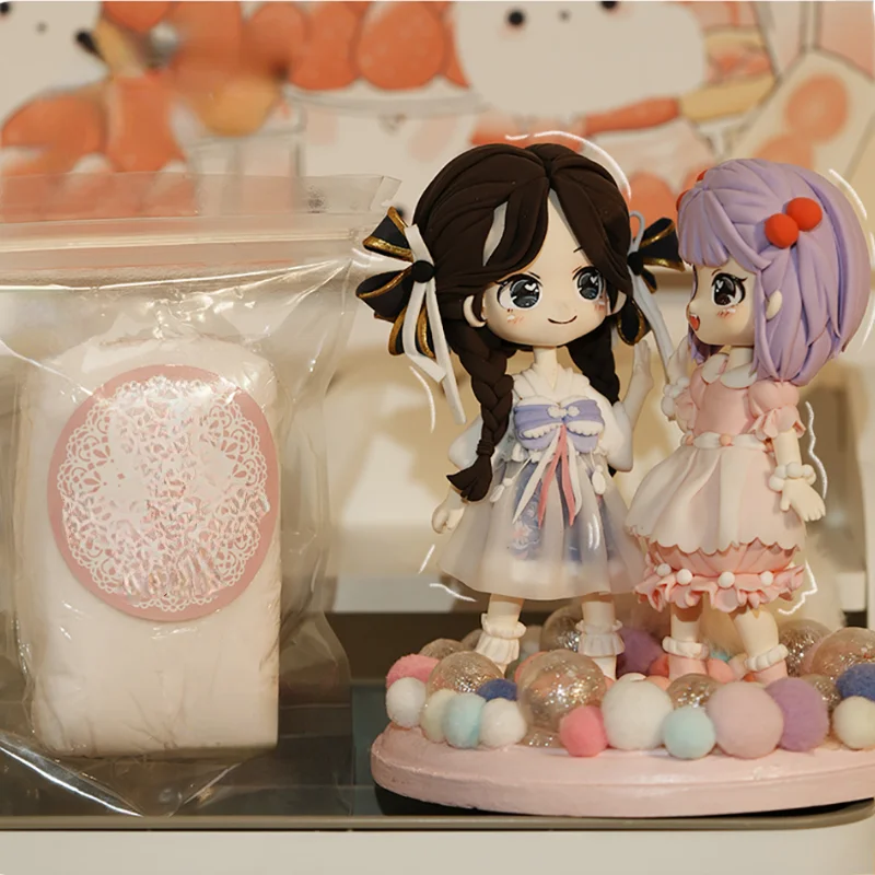 100g Crystal Resin Clay Air Dry Translucent Clay Polymer Light Clay DIY Doll Model Anime Figure Kneading Sculpture Materials thumbnail 5