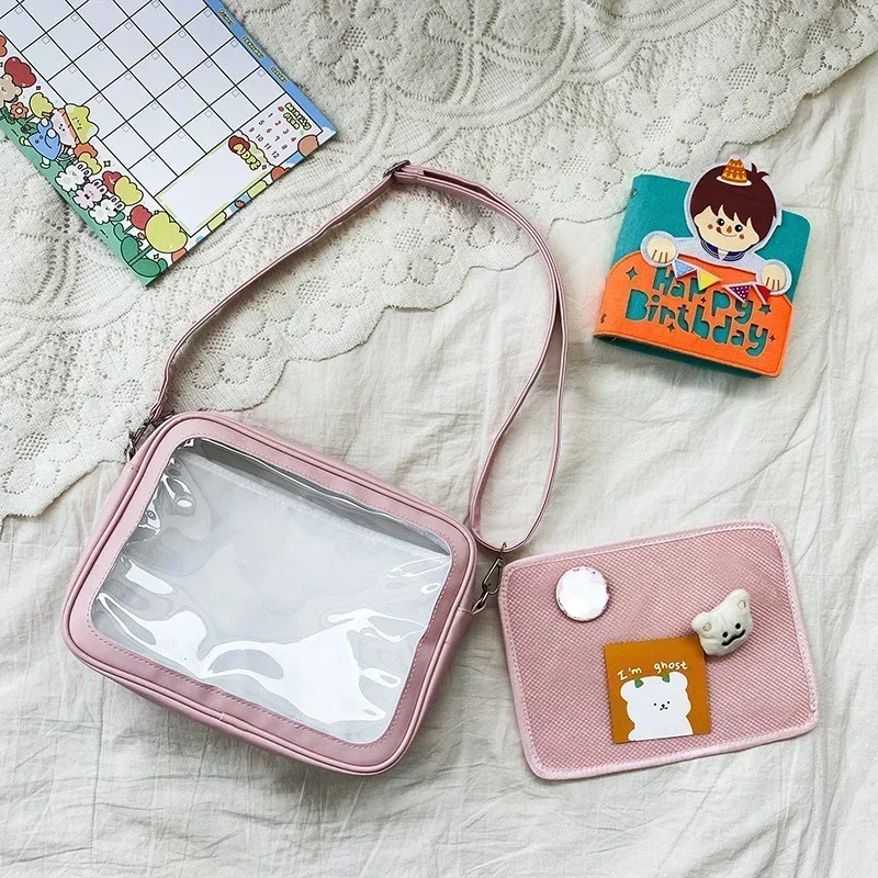 Female Ita Crossbody Bag Womens Transparent Messenger Bag Girls Cute-Lolita Shoulder Bags Teens Fashion Satchels Bag Ins thumbnail 2