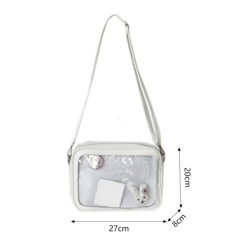 Female Ita Crossbody Bag Womens Transparent Messenger Bag Girls Cute-Lolita Shoulder Bags Teens Fashion Satchels Bag Ins thumbnail 6