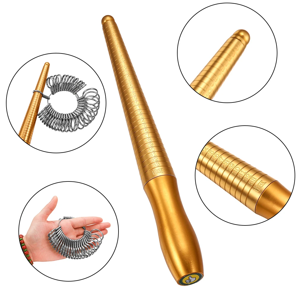 Professional Ring Enlarger Stick Mandrel Handle Hammers Ring Sizer Finger Measuring Stick For DIY Jewelry Making Measuring Tools thumbnail 5