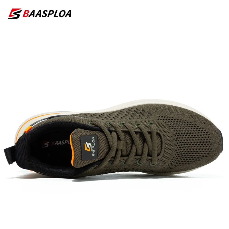 Baasploa New Running Shoes Men's Casual Lightweight Designer Mesh Sneakers Male Outdoor Breathable Lace-Up Sports Walking Shoes thumbnail 5