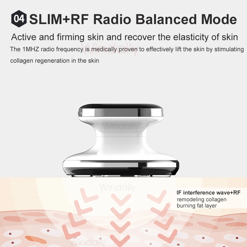 EMS & RF Radio Frequency Body Slimming Machine Fat Burner Slim Shaping Device LED Light Therapy Lose Weight Cellulite Massager thumbnail 4