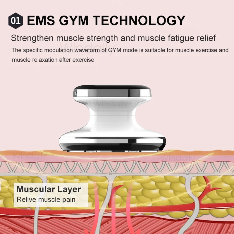 EMS & RF Radio Frequency Body Slimming Machine Fat Burner Slim Shaping Device LED Light Therapy Lose Weight Cellulite Massager thumbnail 2