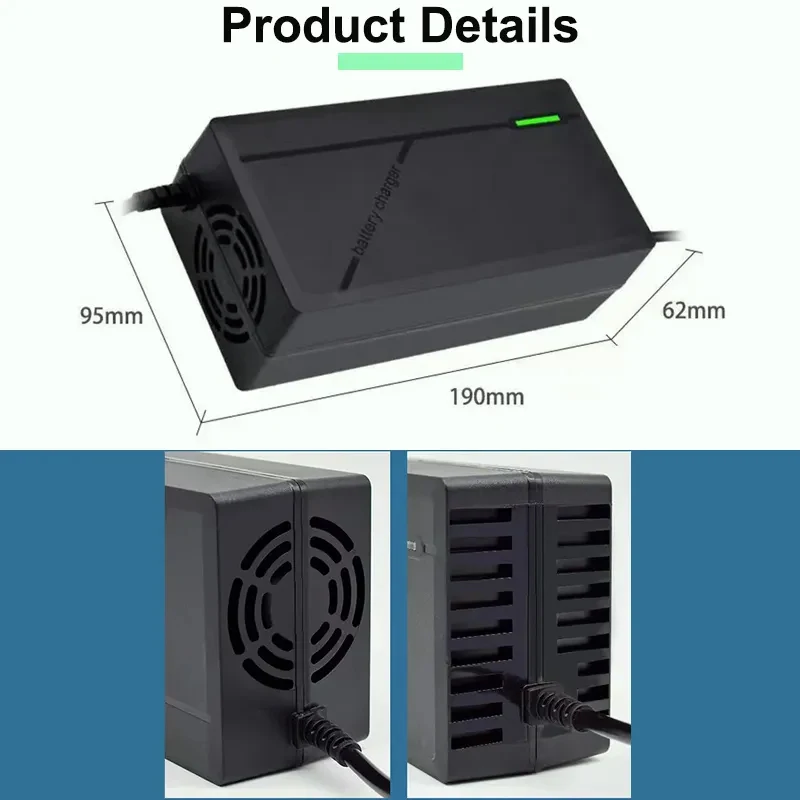 36V 2A/3A/5A Lithium Battery Charger For car Motorcycle Li-ion Battery Pack 42V 10s Battery Chargers thumbnail 5