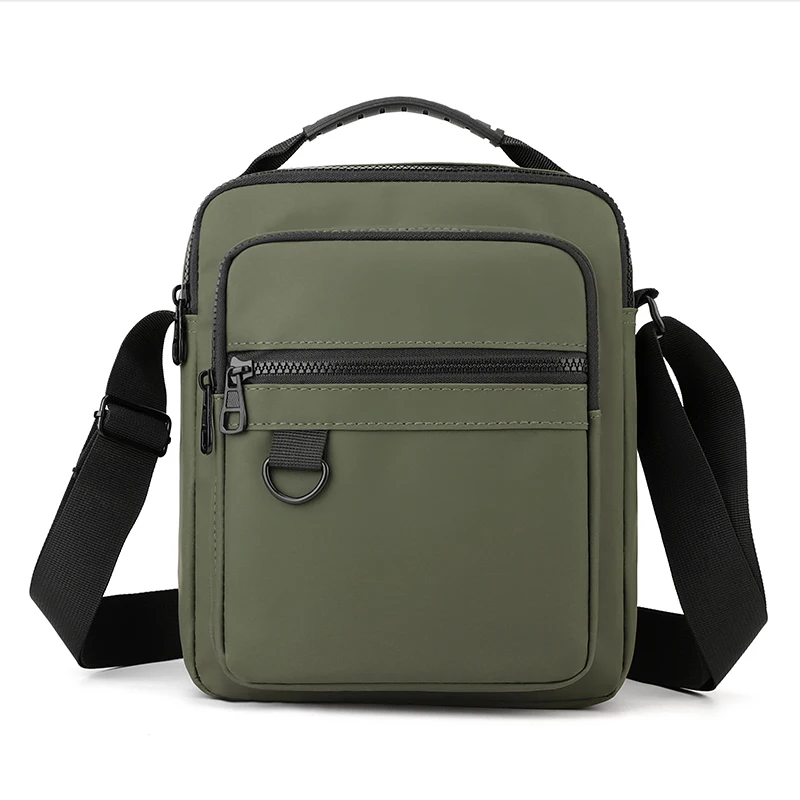 Messenger Sling Bags for Men Casual Oxford Small Zipper Crossbody Pouch Simple Mini Crossbody Phone Bag Male Side Shoulder Bag thumbnail 2