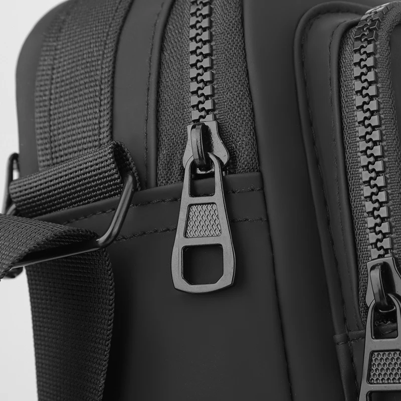 Messenger Sling Bags for Men Casual Oxford Small Zipper Crossbody Pouch Simple Mini Crossbody Phone Bag Male Side Shoulder Bag thumbnail 6