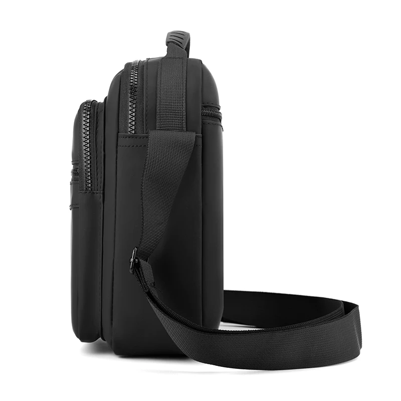 Messenger Sling Bags for Men Casual Oxford Small Zipper Crossbody Pouch Simple Mini Crossbody Phone Bag Male Side Shoulder Bag thumbnail 4