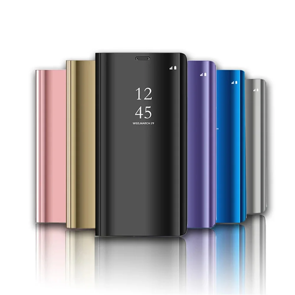 Mirror Flip Phone Case For iPhone 17 16 15 14 13 12 11 Pro Max Stand Holder Leather Cover For iPhone 16 15 Plus XR XS Max Funda thumbnail 6