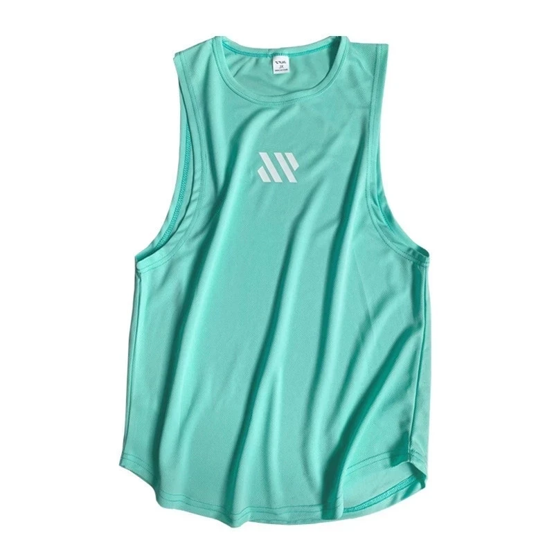 2024 Mens fitness gyms Tank top men Fitness sleeveless shirt Male mesh breathable Sports vest Undershirt Gyms Running vest men thumbnail 6