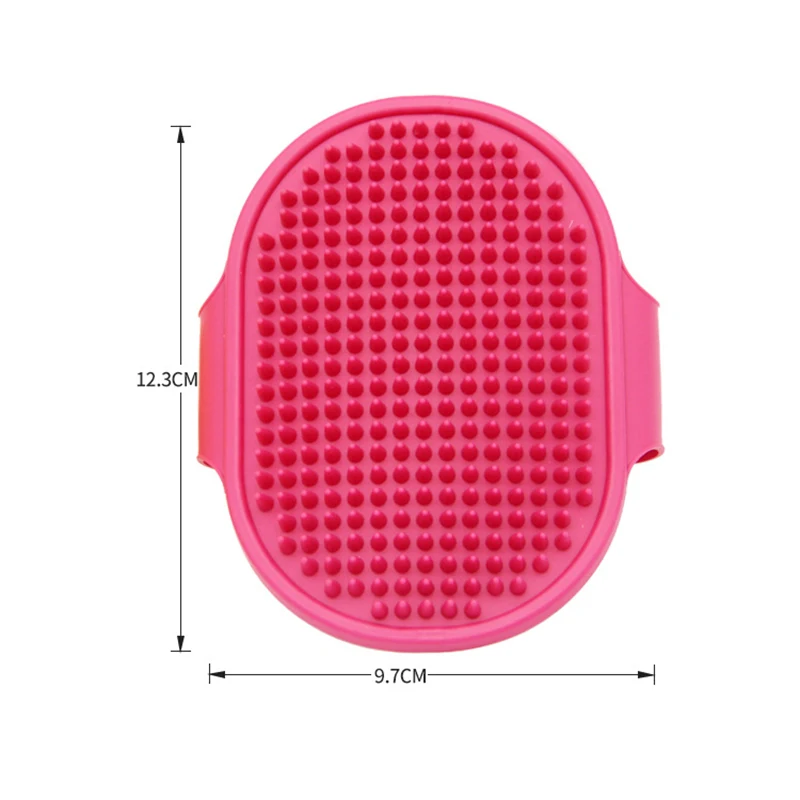 Soft Rubber Dog Cat Brush Pet Bath Silicone Comb Massage Comb Hair Remover Pet Supplies Dog Grooming Wash Cleaning Equipment thumbnail 6