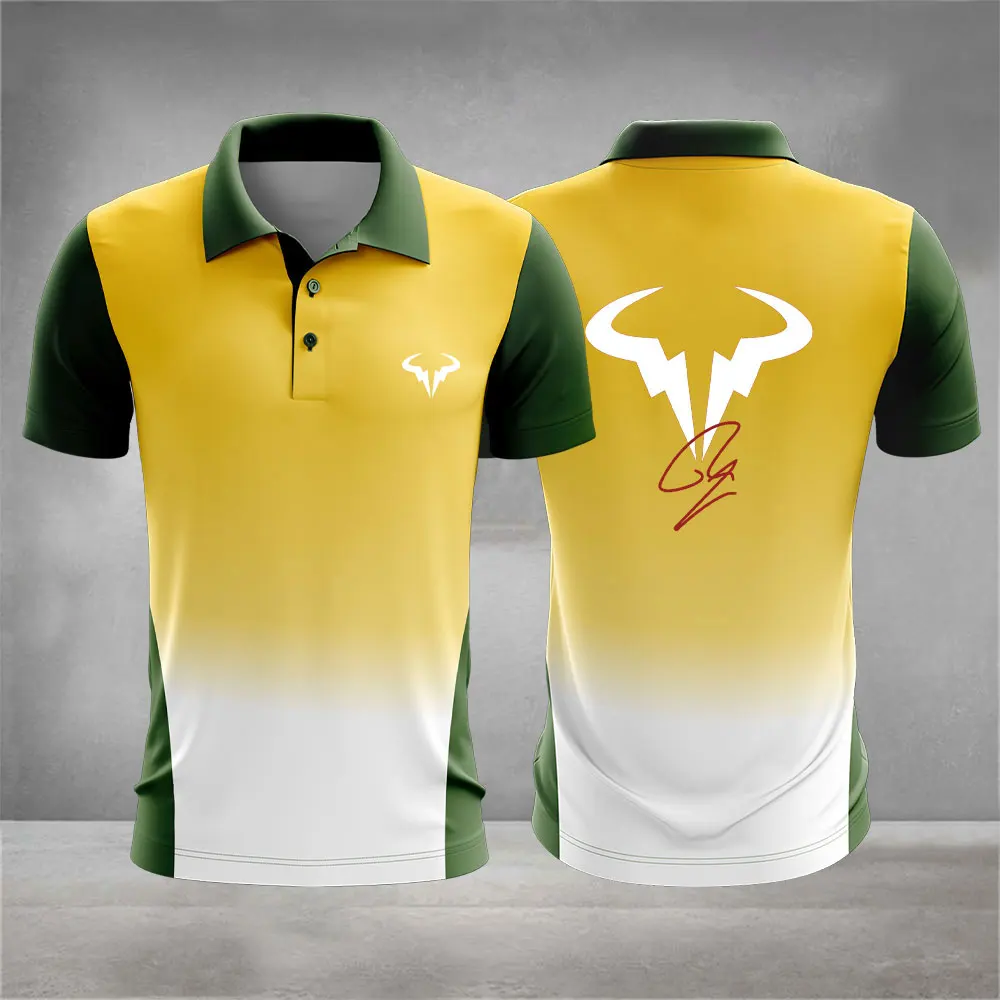 2024 Tennis Clothing Men's Short Sleeve POLO Shirt Fitness Short Sleeve Women's Badminton Clothing Outdoor Training Running Tops thumbnail 2