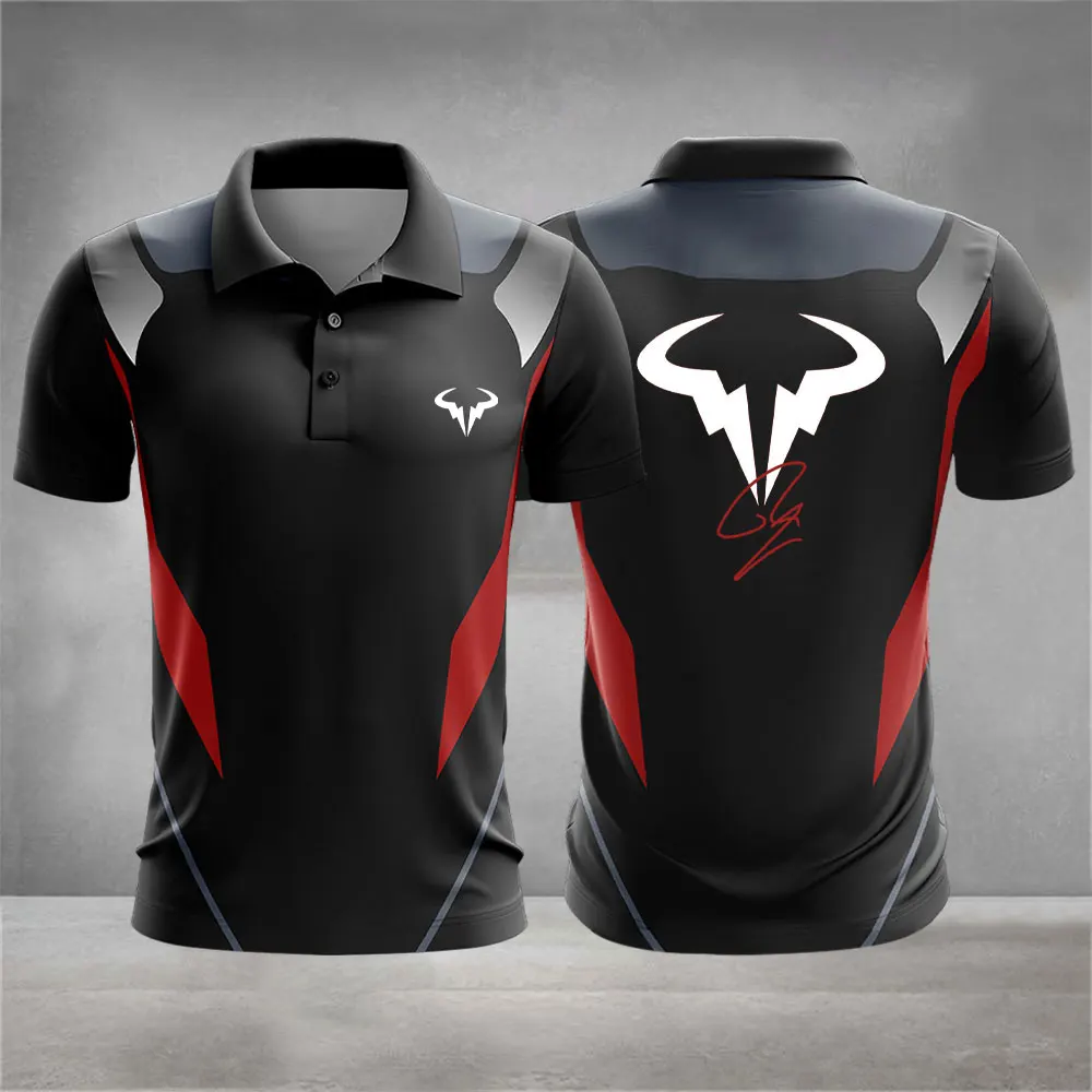 2024 Tennis Clothing Men's Short Sleeve POLO Shirt Fitness Short Sleeve Women's Badminton Clothing Outdoor Training Running Tops thumbnail 3