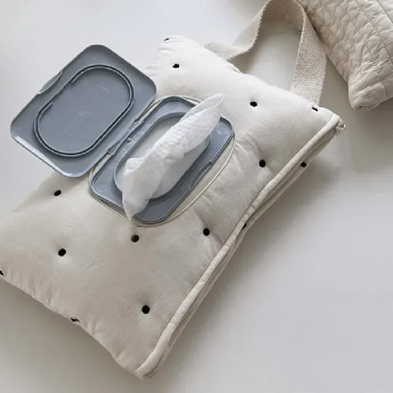 Baby Car-mounted Tissue Box Cute Baby Cart Paper Towel Bag Portable Removable Flip Tissue Box Diaper Bags Stroller Accessories thumbnail 5