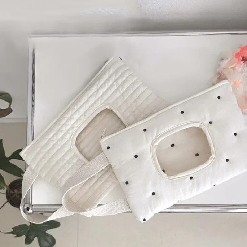 Baby Car-mounted Tissue Box Cute Baby Cart Paper Towel Bag Portable Removable Flip Tissue Box Diaper Bags Stroller Accessories thumbnail 4