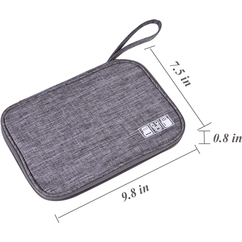 Electronics Organizer Bag Waterproof Carrying Pouch Travel Bag Universal Cable Organizer Electronics Storage Bag Accessories thumbnail 2