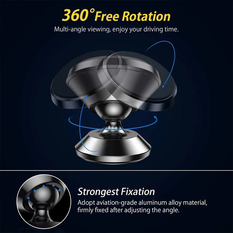 Car Phone Holder Magnetic Universal Magnet Phone Mount for iPhone for Samsung in Car Mobile Cell Phone Holder Stand GPS Support thumbnail 3