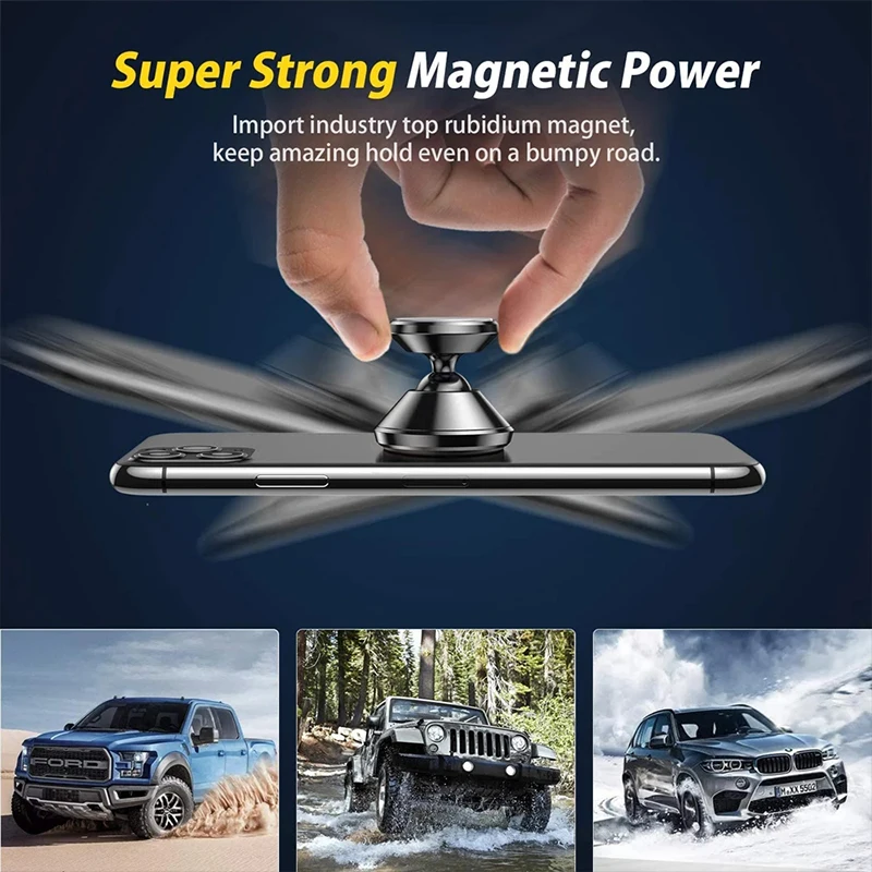 Car Phone Holder Magnetic Universal Magnet Phone Mount for iPhone for Samsung in Car Mobile Cell Phone Holder Stand GPS Support thumbnail 5