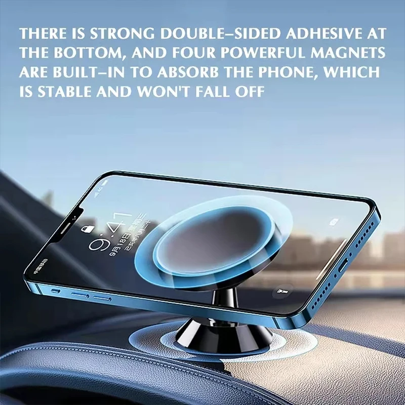Car Phone Holder Magnetic Universal Magnet Phone Mount for iPhone for Samsung in Car Mobile Cell Phone Holder Stand GPS Support thumbnail 6