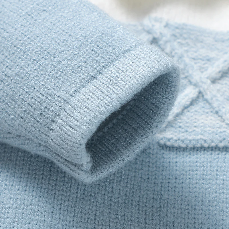 Newborn Baby Romper Knitted Infant Children Clothes Fashion Striped 0-9M Overalls Boy Girl Jumpsuit Long Sleeve Autumn Foot Wrap thumbnail 5